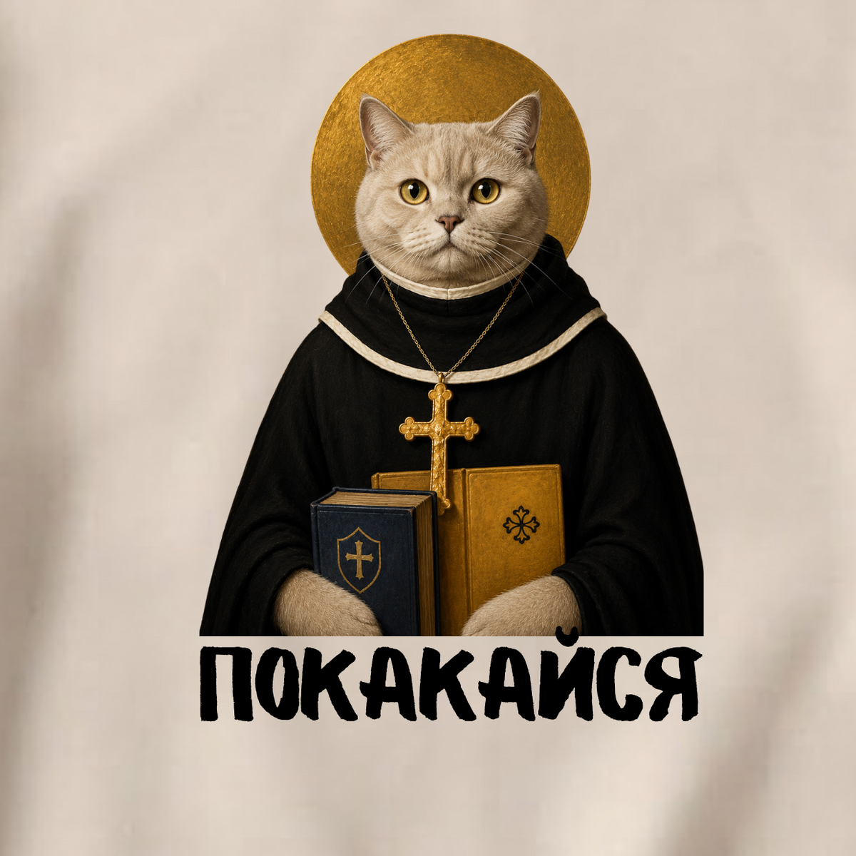 СВИТШОТ С ПРИНТОМ "Покакайся"