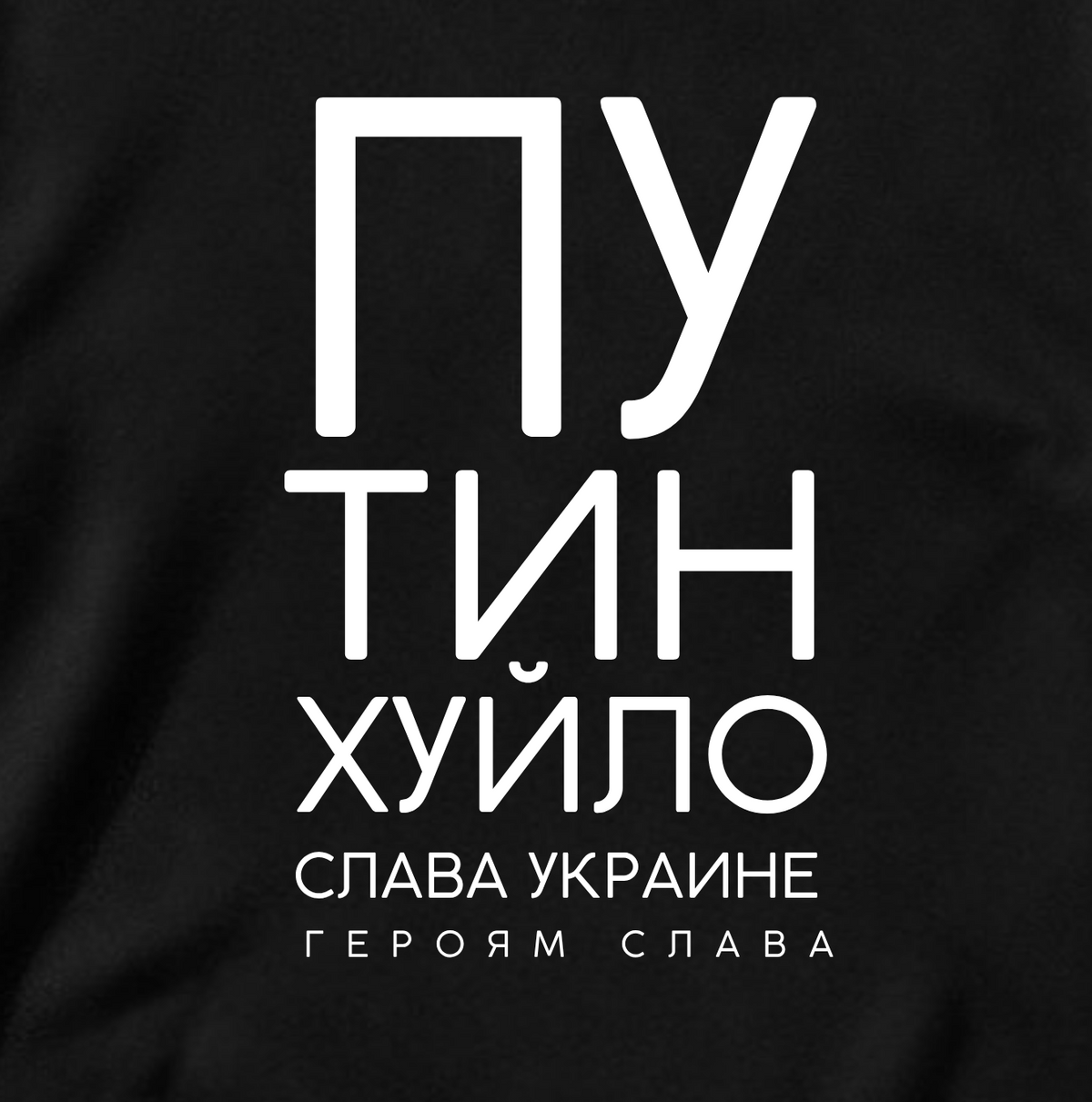 ФУТБОЛКА С ПРИНТОМ "Путин Хуйло" (копия)