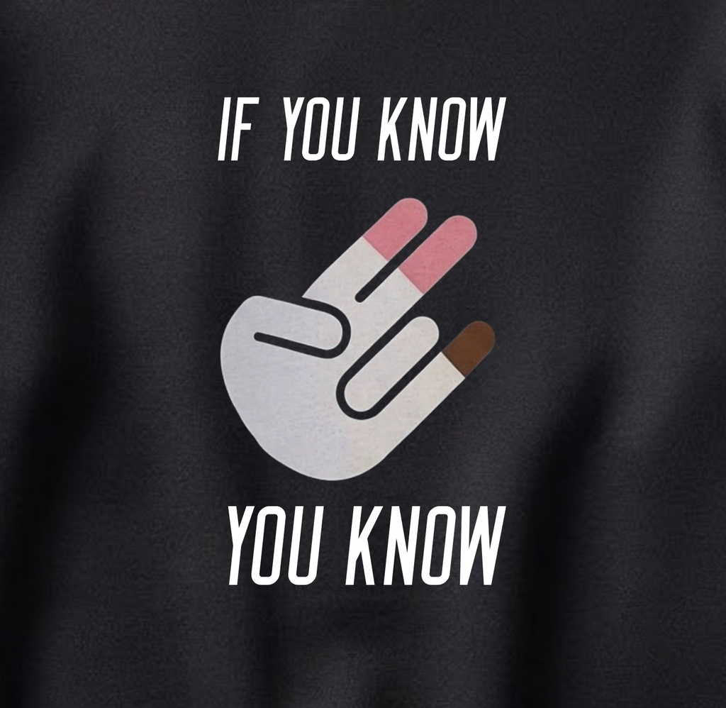 СВИТШОТ С ПРИНТОМ "If You Know"