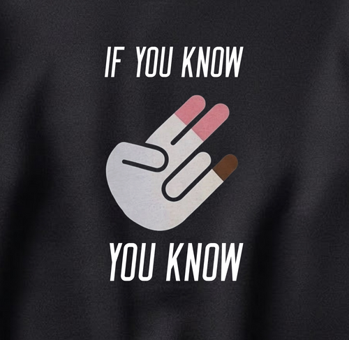 СВИТШОТ С ПРИНТОМ "If You Know"