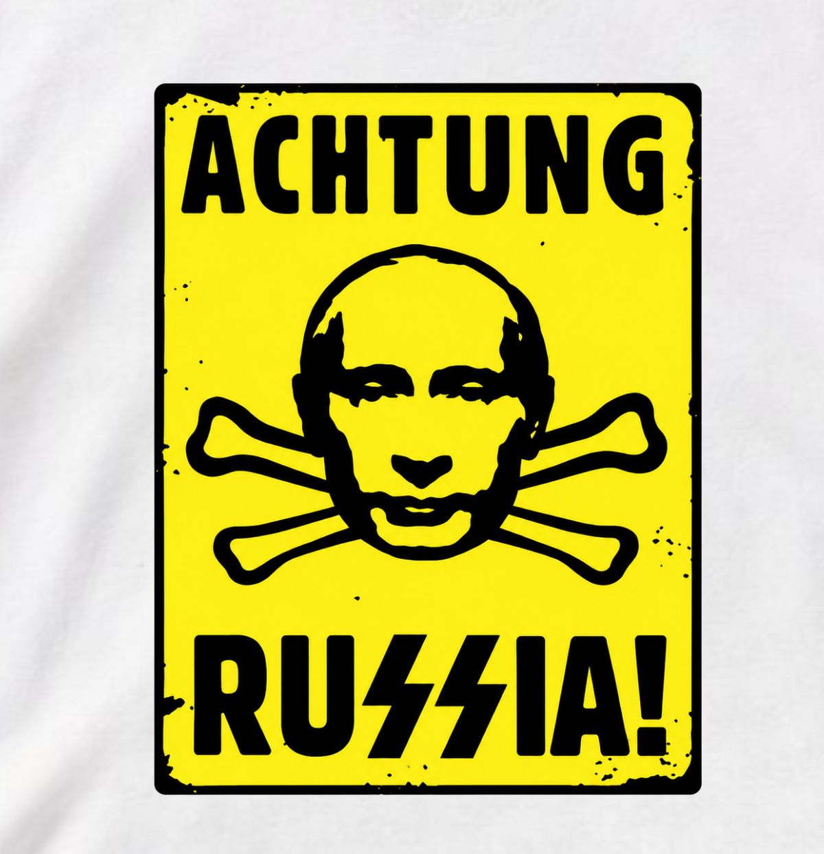 ФУТБОЛКА С ПРИНТОМ "Ахтунг"