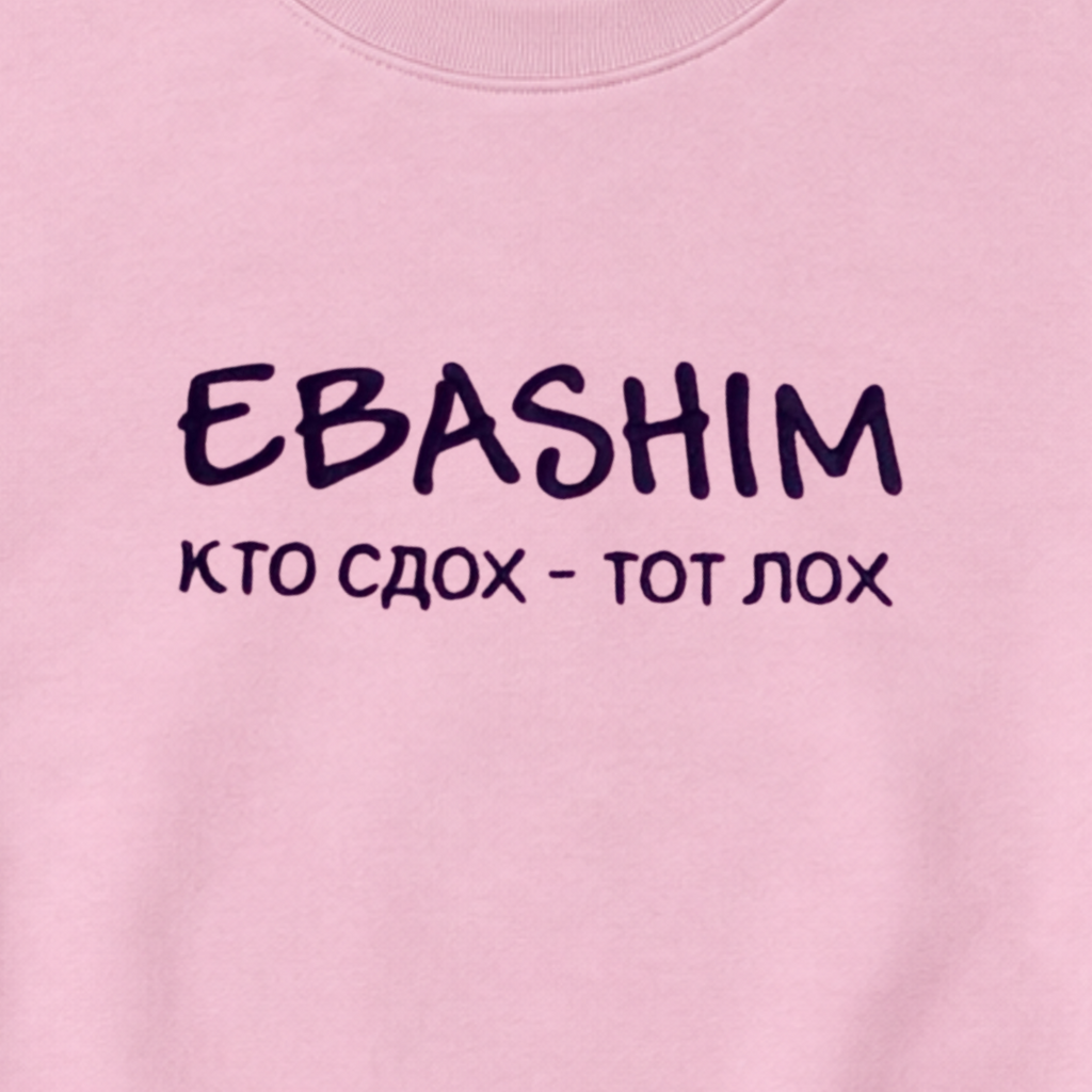 СВИТШОТ С ПРИНТОМ " EBASHIM"