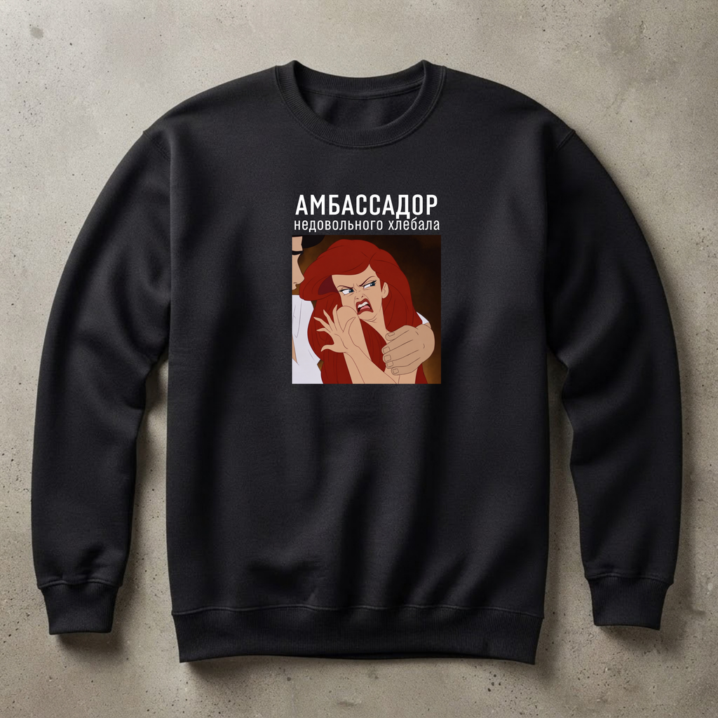 СВИТШОТ С ПРИНТОМ "АМБАСАДОР"