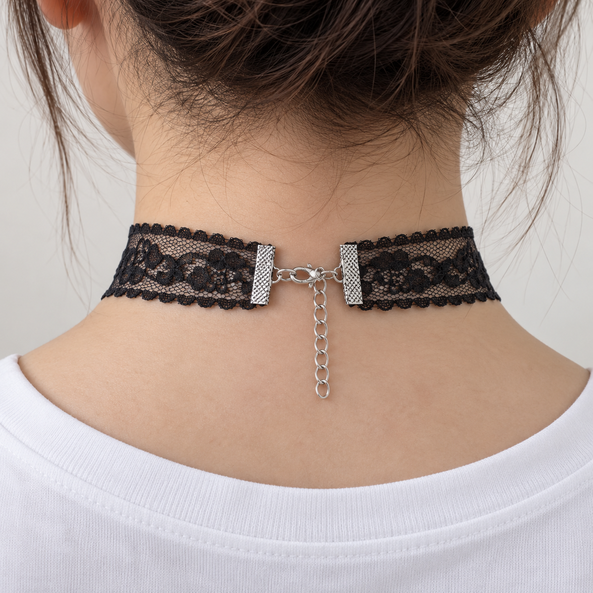 White/ Black Lace Choker