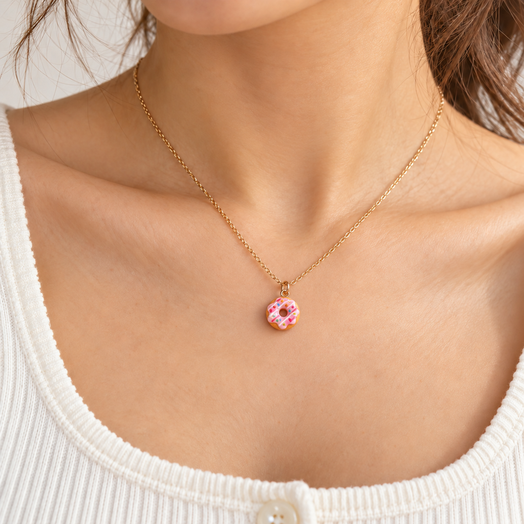 Mini Donut Charm Pendant — 6 Flavors