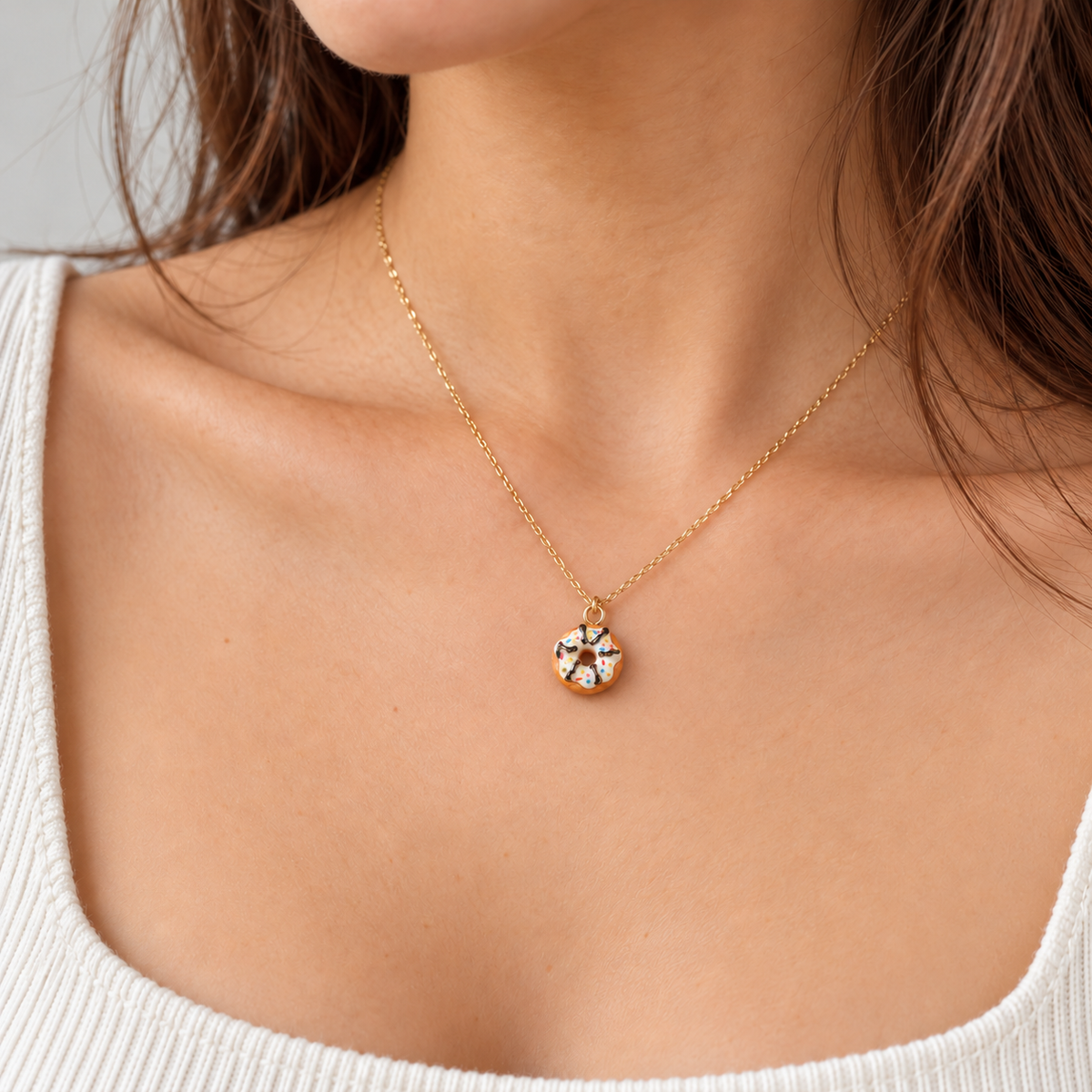 Mini Donut Charm Pendant — 6 Flavors