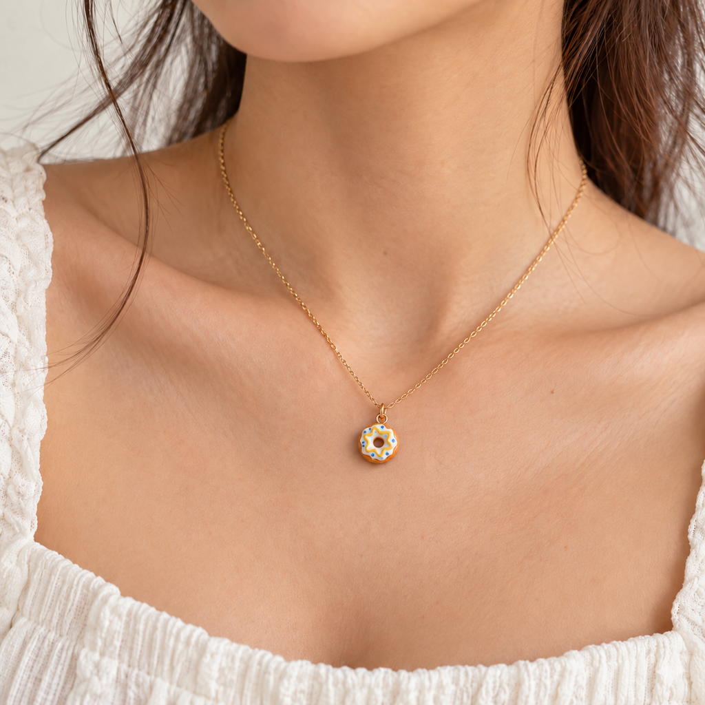 Mini Donut Charm Pendant — 6 Flavors