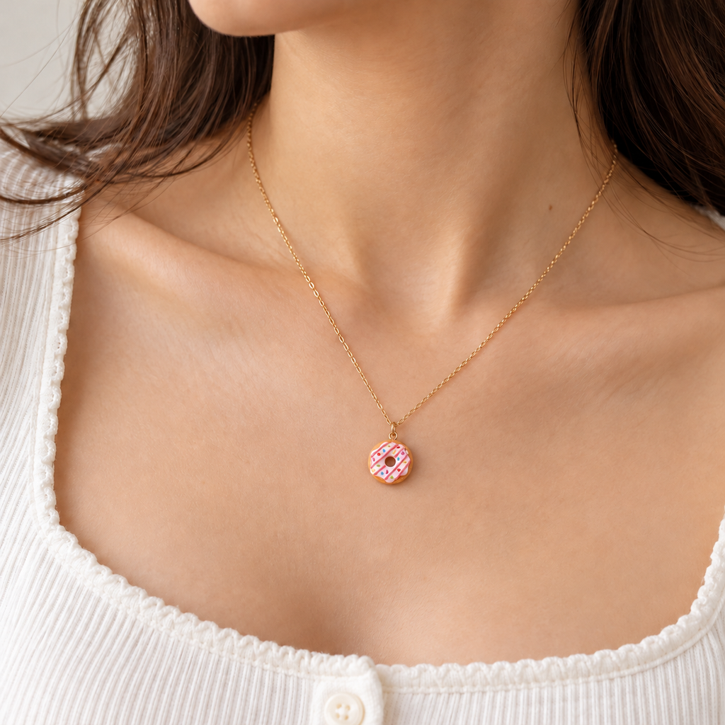 Mini Donut Charm Pendant — 6 Flavors