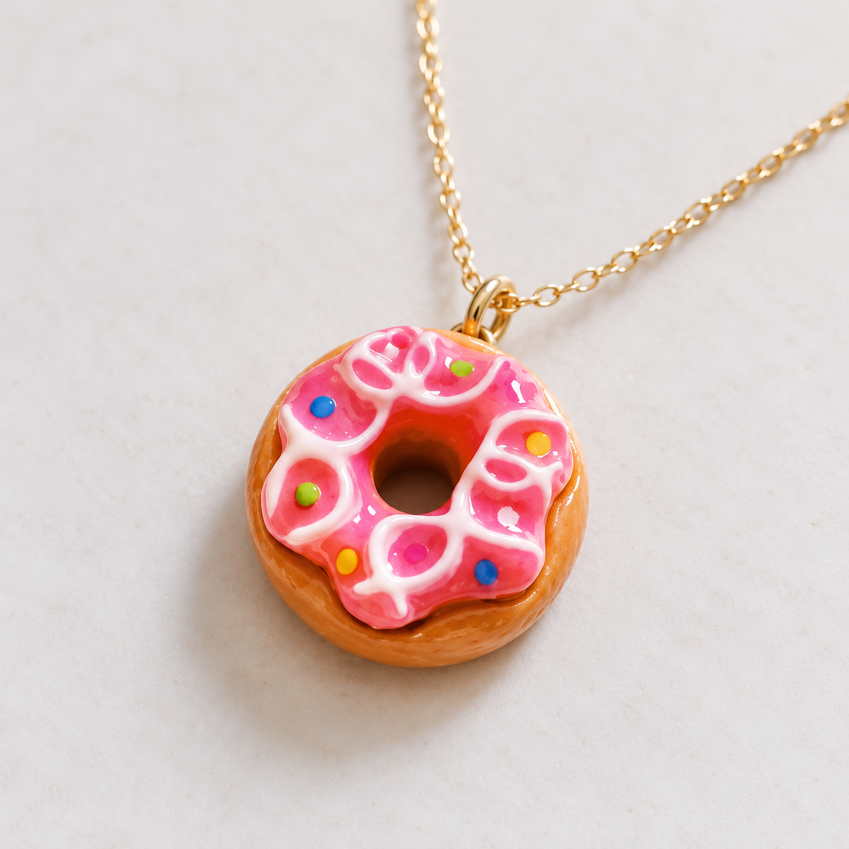 Mini Donut Charm Pendant — 6 Flavors