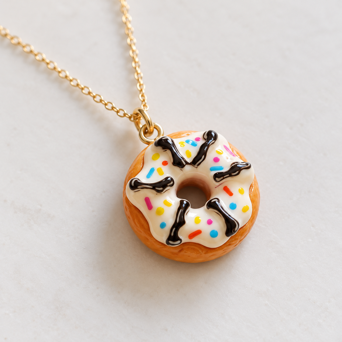 Mini Donut Charm Pendant — 6 Flavors