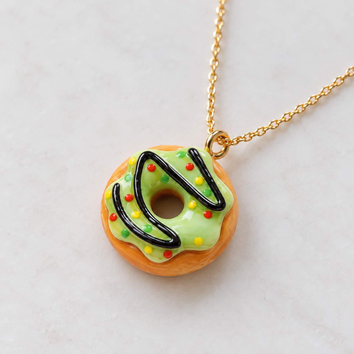 Mini Donut Charm Pendant — 6 Flavors