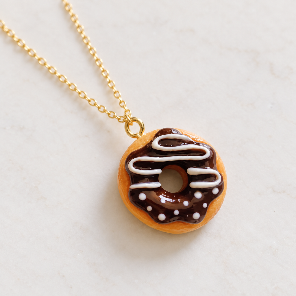 Mini Donut Charm Pendant — 6 Flavors