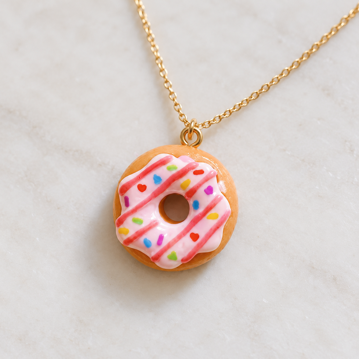 Mini Donut Charm Pendant — 6 Flavors