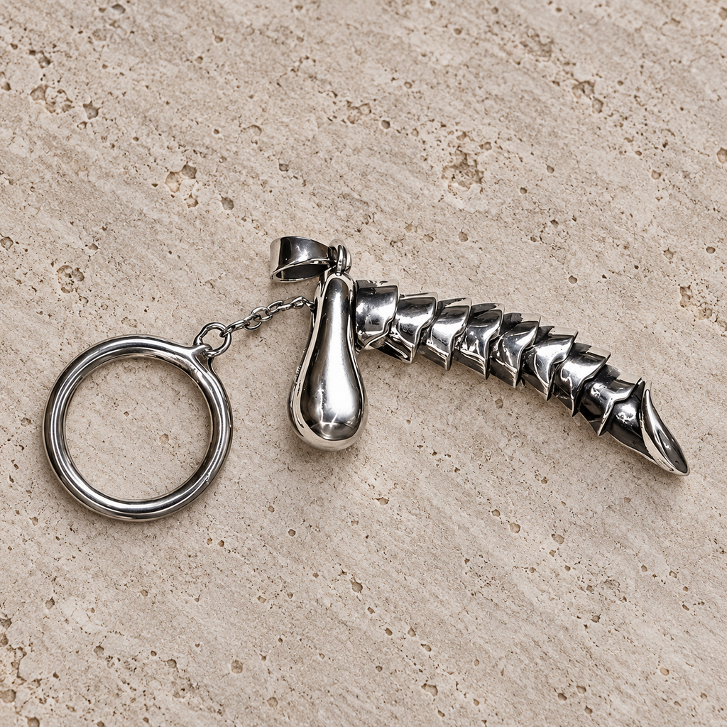 "Rise Up" Articulated Keychain — Pull the Ring