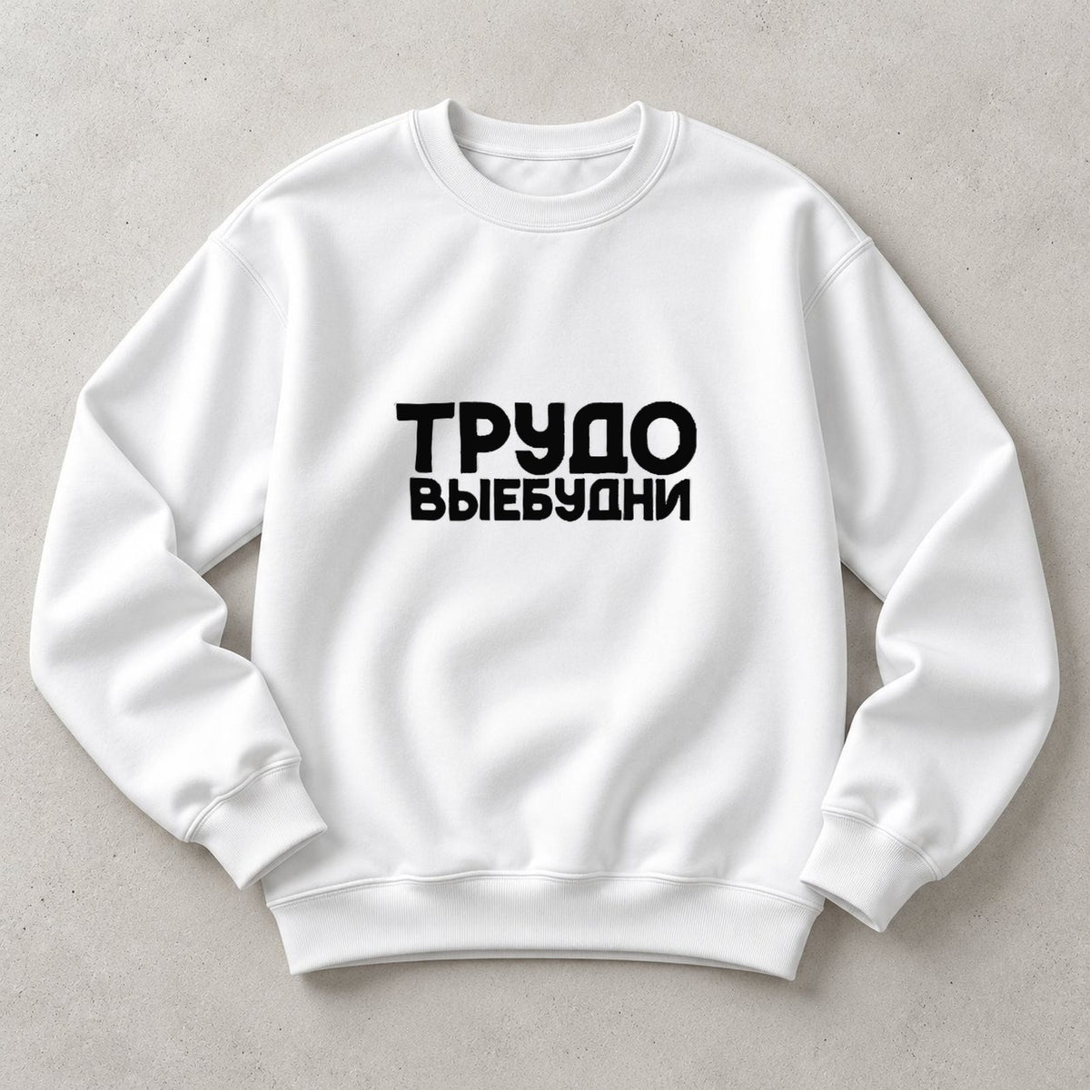 СВИТШОТ С ПРИНТОМ "Трудовые Будни"