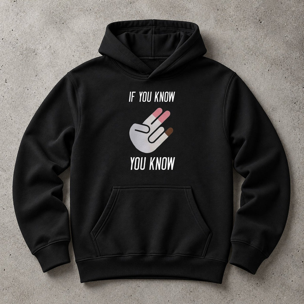 ХУДИ С ПРИНТОМ "If You Know You Know"