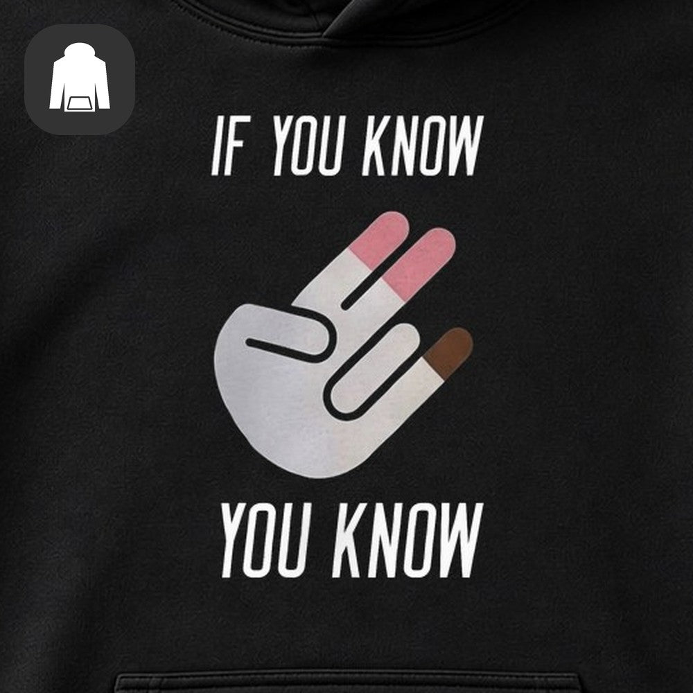 ХУДИ С ПРИНТОМ "If You Know You Know"