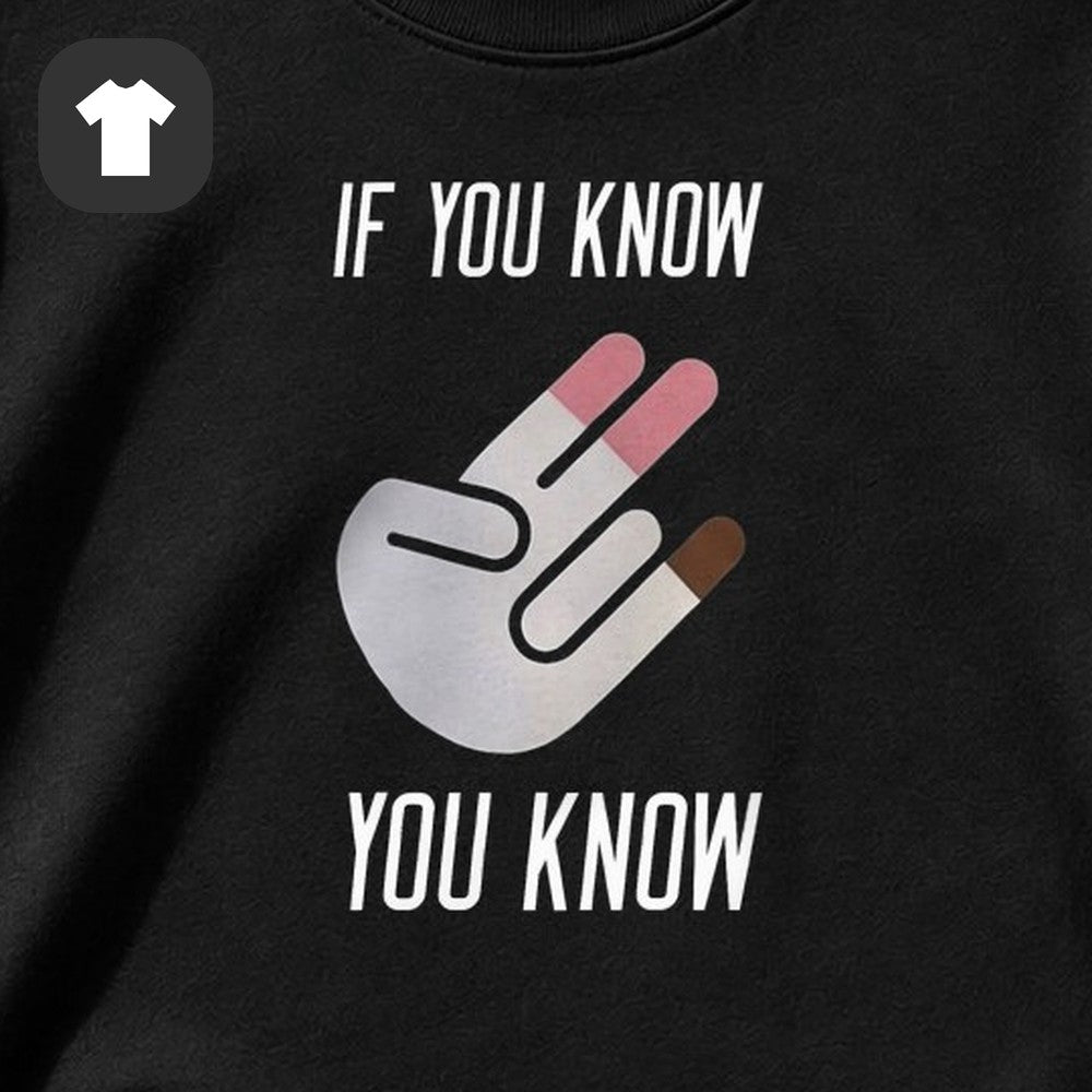ФУТБОЛКА С ПРИНТОМ "If You Know You Know"