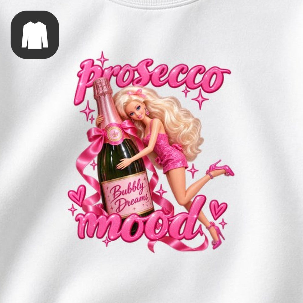 СВИТШОТ С ПРИНТОМ "Prosecco Mood"