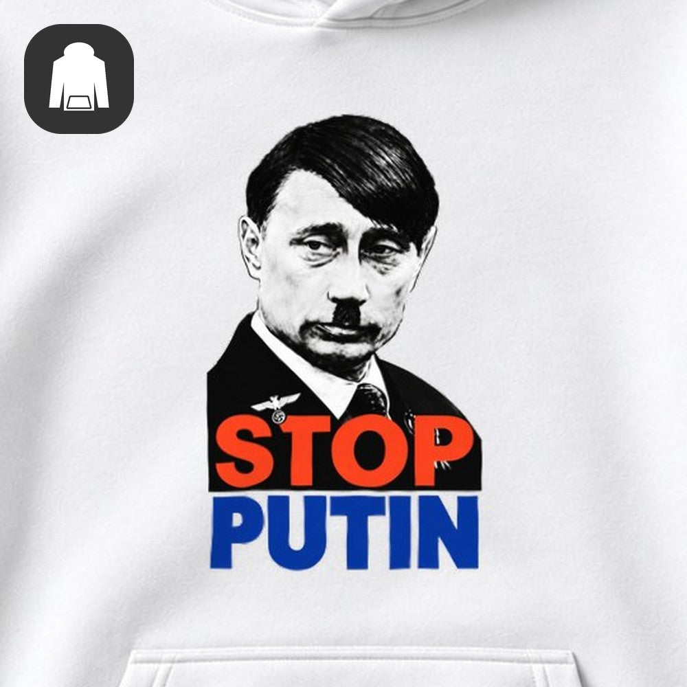 ХУДИ С ПРИНТОМ "Stop Putin"