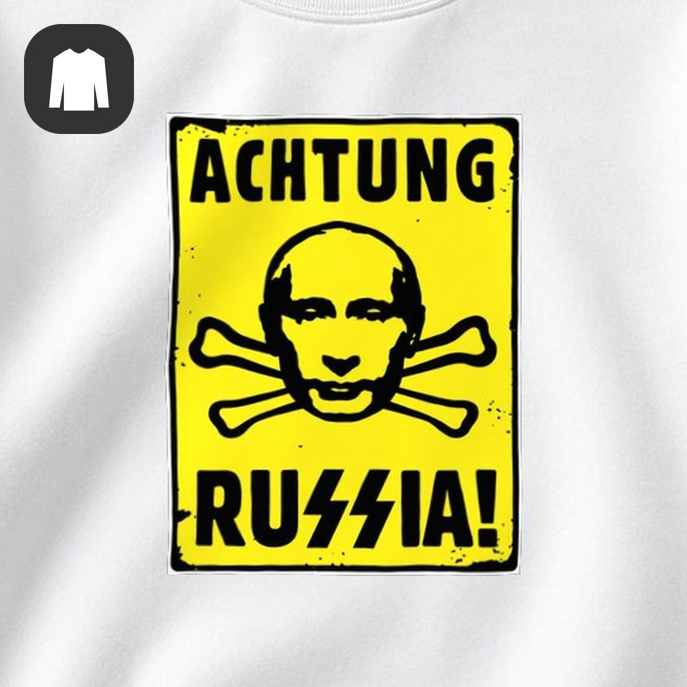 СВИТШОТ С ПРИНТОМ "Achtung"