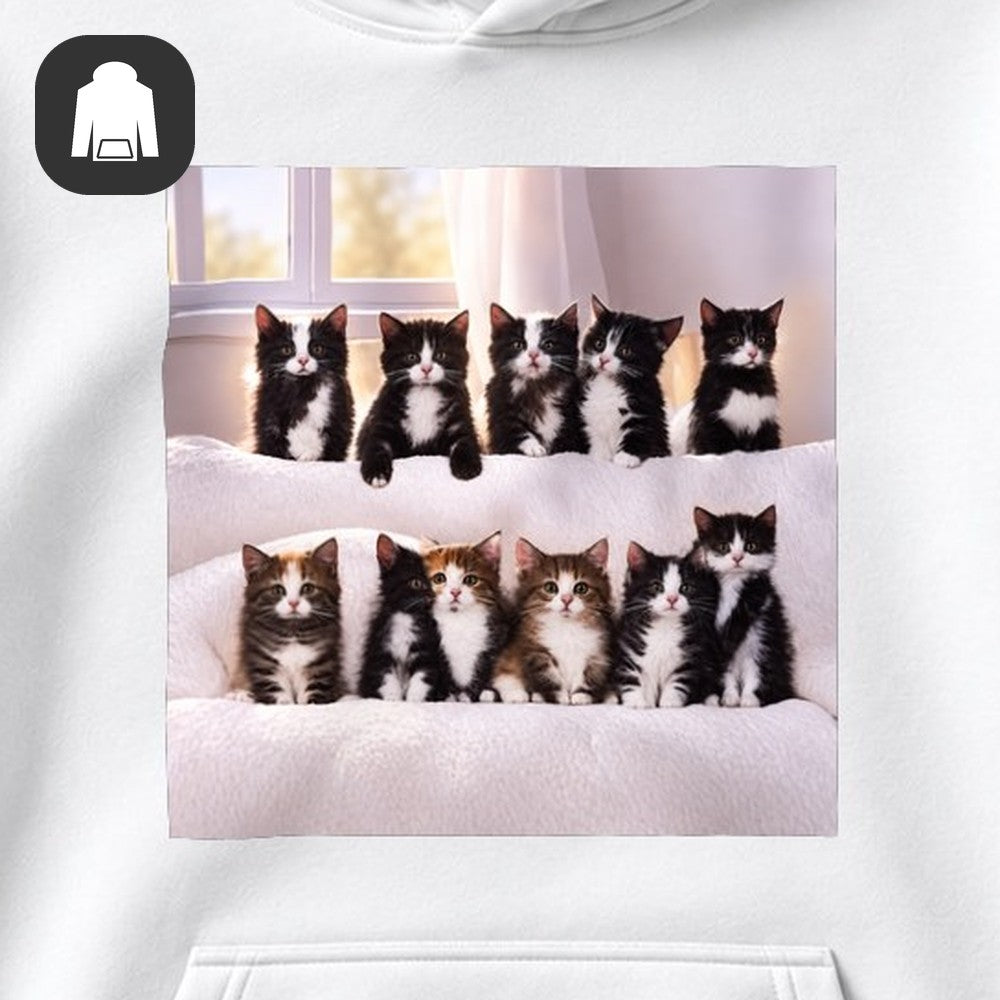 ХУДИ С ПРИНТОМ "Котята"