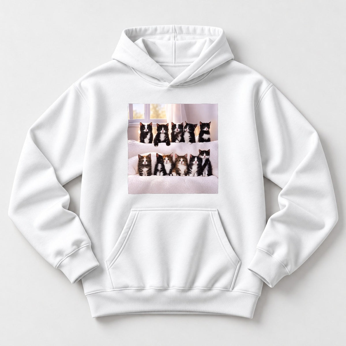 ХУДИ С ПРИНТОМ "Котята"