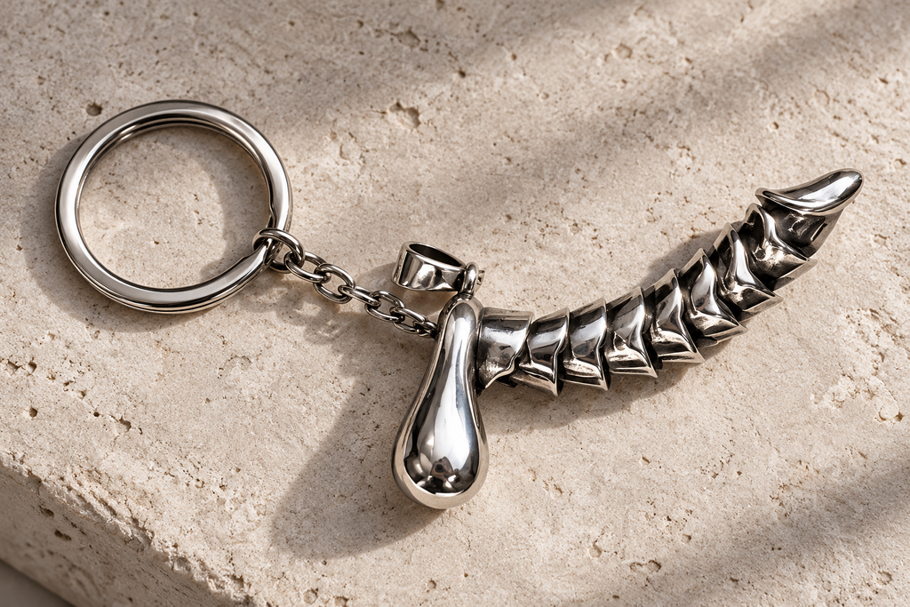 "Rise Up" Articulated Keychain — Pull the Ring