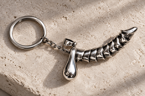 "Rise Up" Articulated Keychain — Pull the Ring