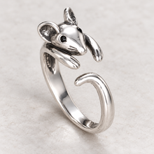 Vintage-Style Mouse Ring — Adjustable