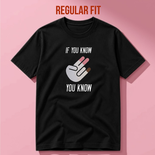 ФУТБОЛКА С ПРИНТОМ "If You Know"