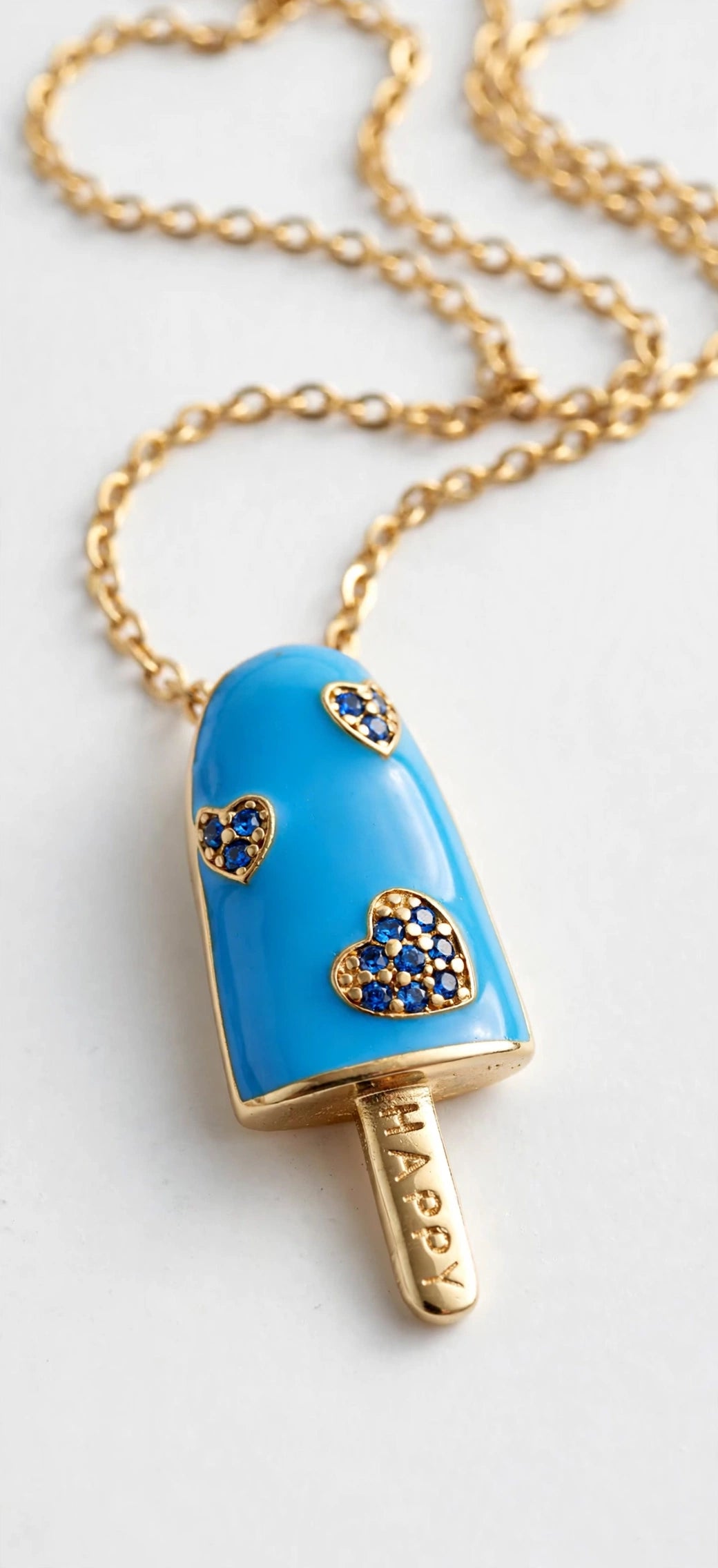 HAPPY Popsicle Pendant Necklace
